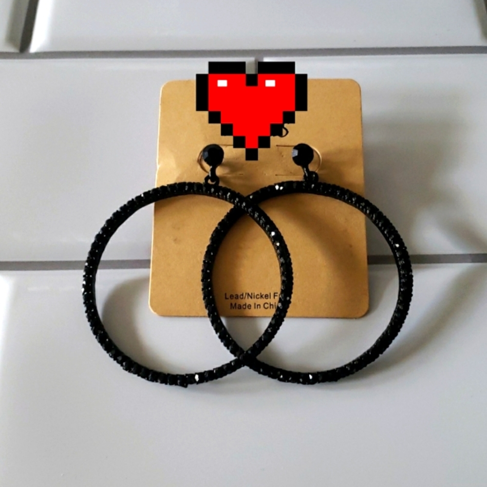 Beaded Hoop Earrings